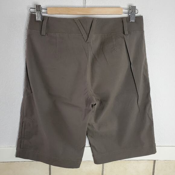 Athleta Brown ripstop nylon med thigh shorts Hiling Outdoor Casual - Picture 7 of 8